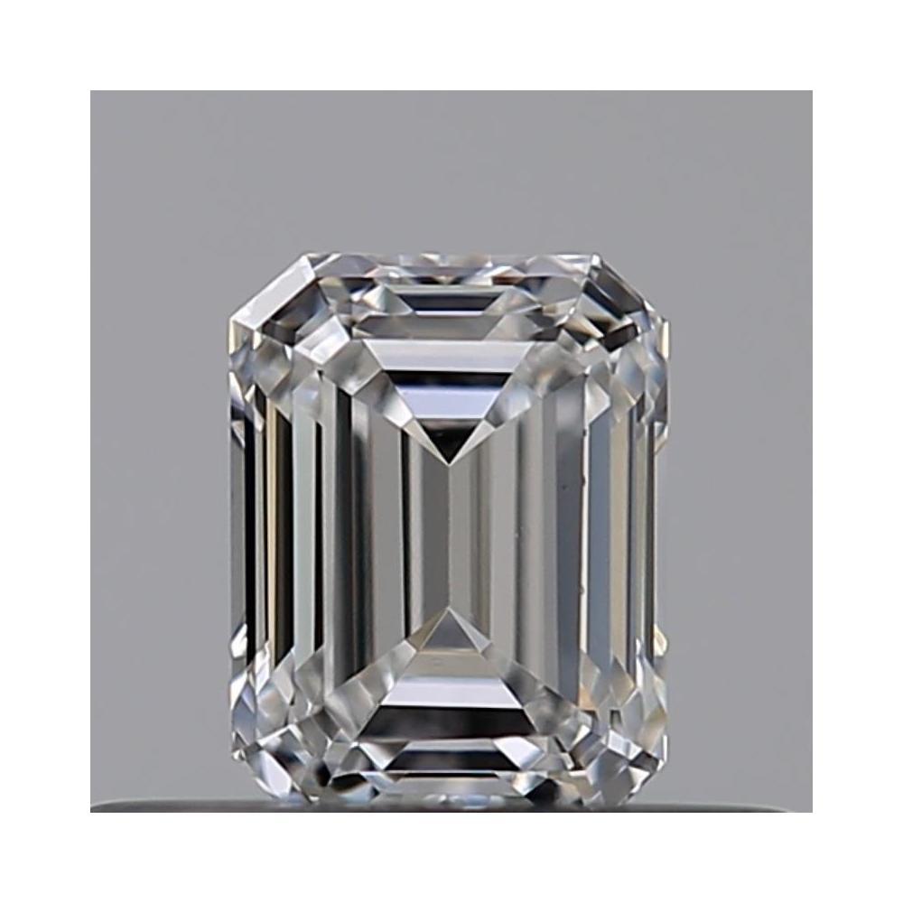 0.33 Carat Emerald Loose Diamond, E, VVS1, Excellent, GIA Certified | Thumbnail