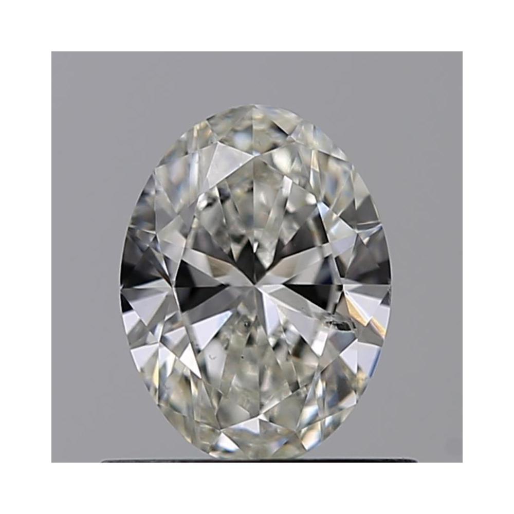 0.70 Carat Oval Loose Diamond, H, SI2, Ideal, GIA Certified