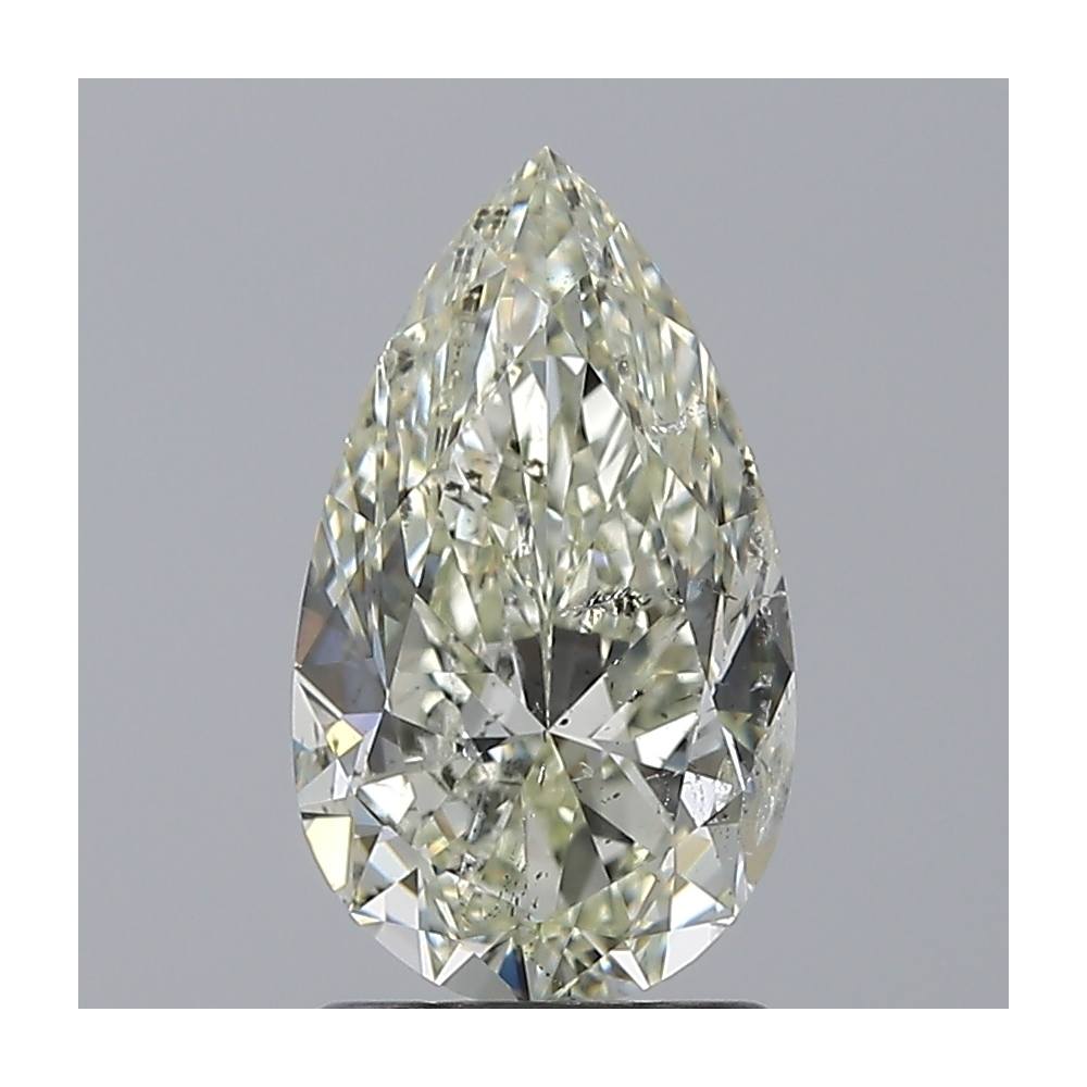 1.71 Carat Pear Loose Diamond, J, SI2, Ideal, IGI Certified