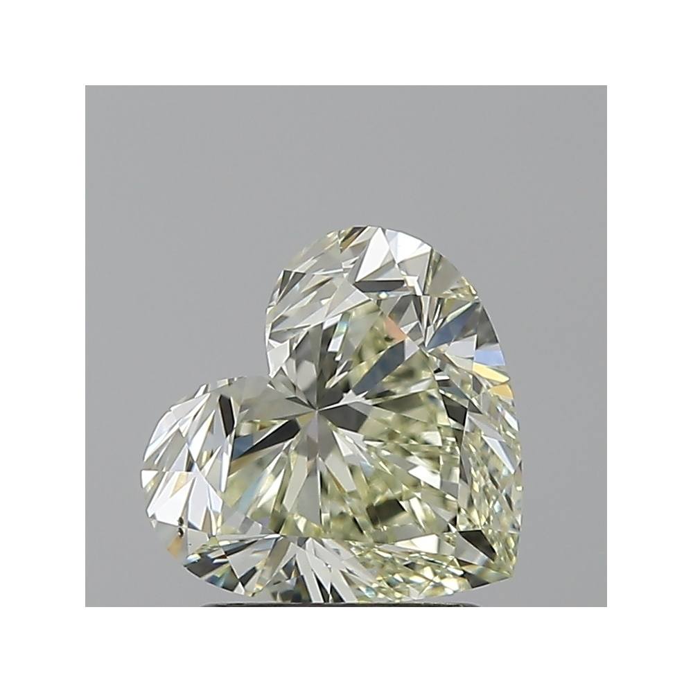 1.61 Carat Heart Loose Diamond, L, VS2, Ideal, IGI Certified | Thumbnail