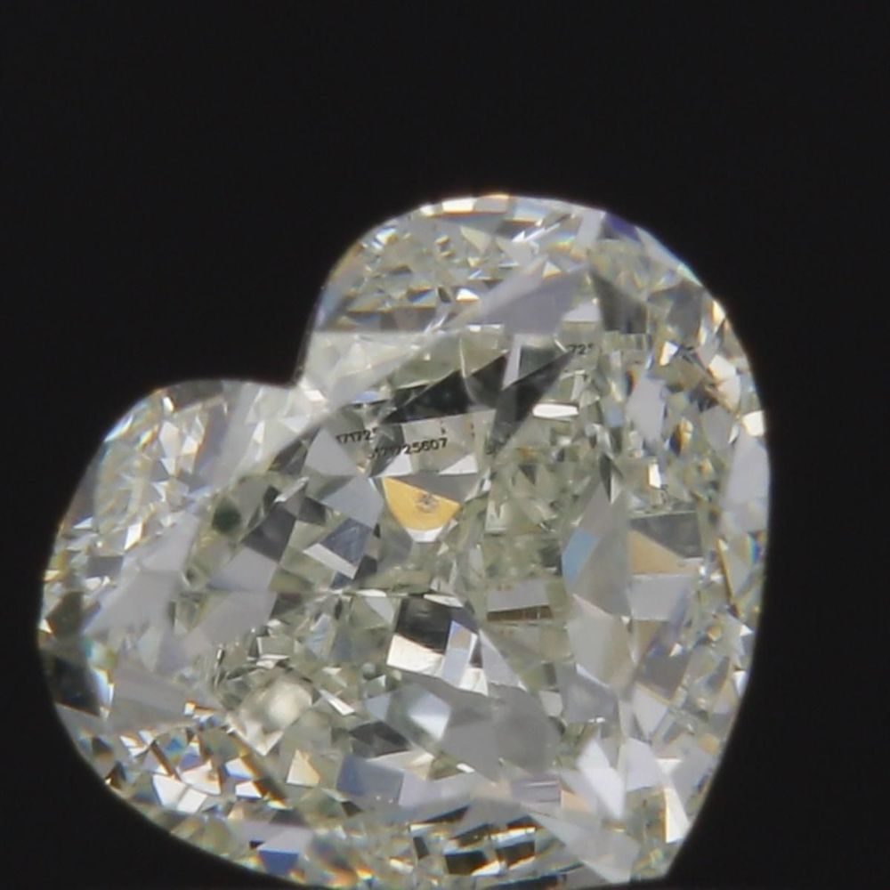 0.51 Carat Heart Loose Diamond, K, VS2, Excellent, GIA Certified | Thumbnail