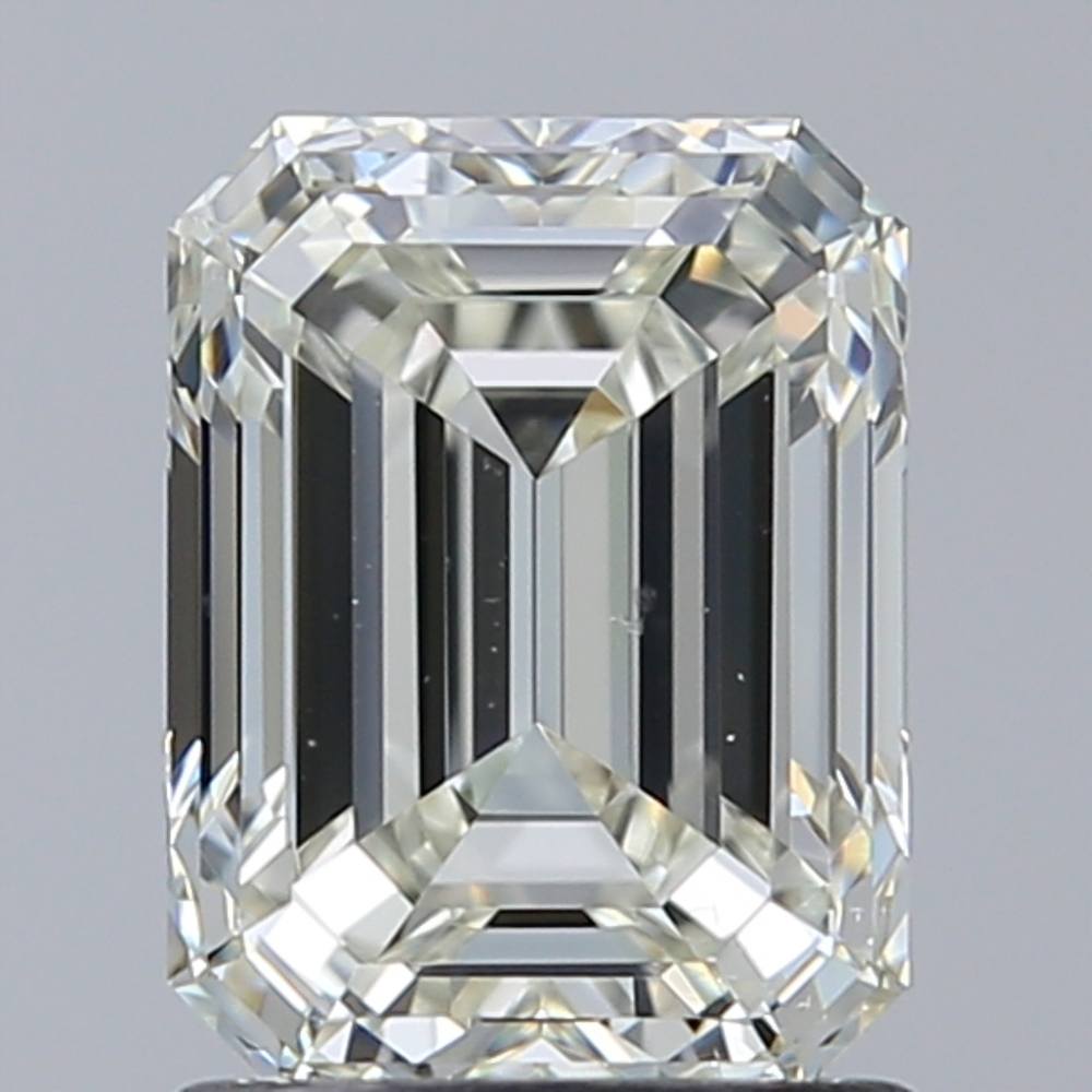 1.50 Carat Emerald Loose Diamond, K, VS2, Ideal, GIA Certified | Thumbnail