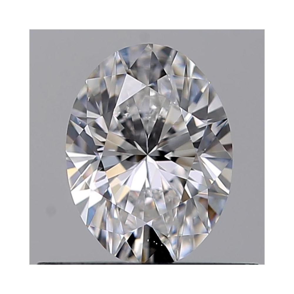 0.50 Carat Oval Loose Diamond, D, VVS2, Ideal, GIA Certified