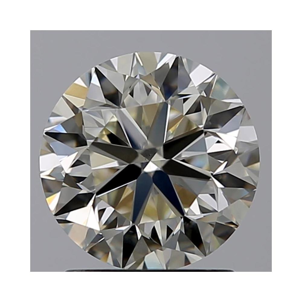 1.52 Carat Round Loose Diamond, L, VS2, Excellent, GIA Certified