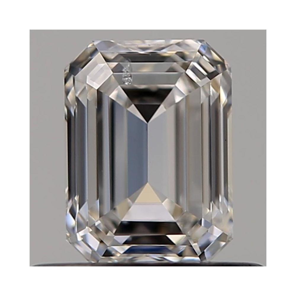 0.52 Carat Emerald Loose Diamond, F, SI1, Super Ideal, GIA Certified | Thumbnail