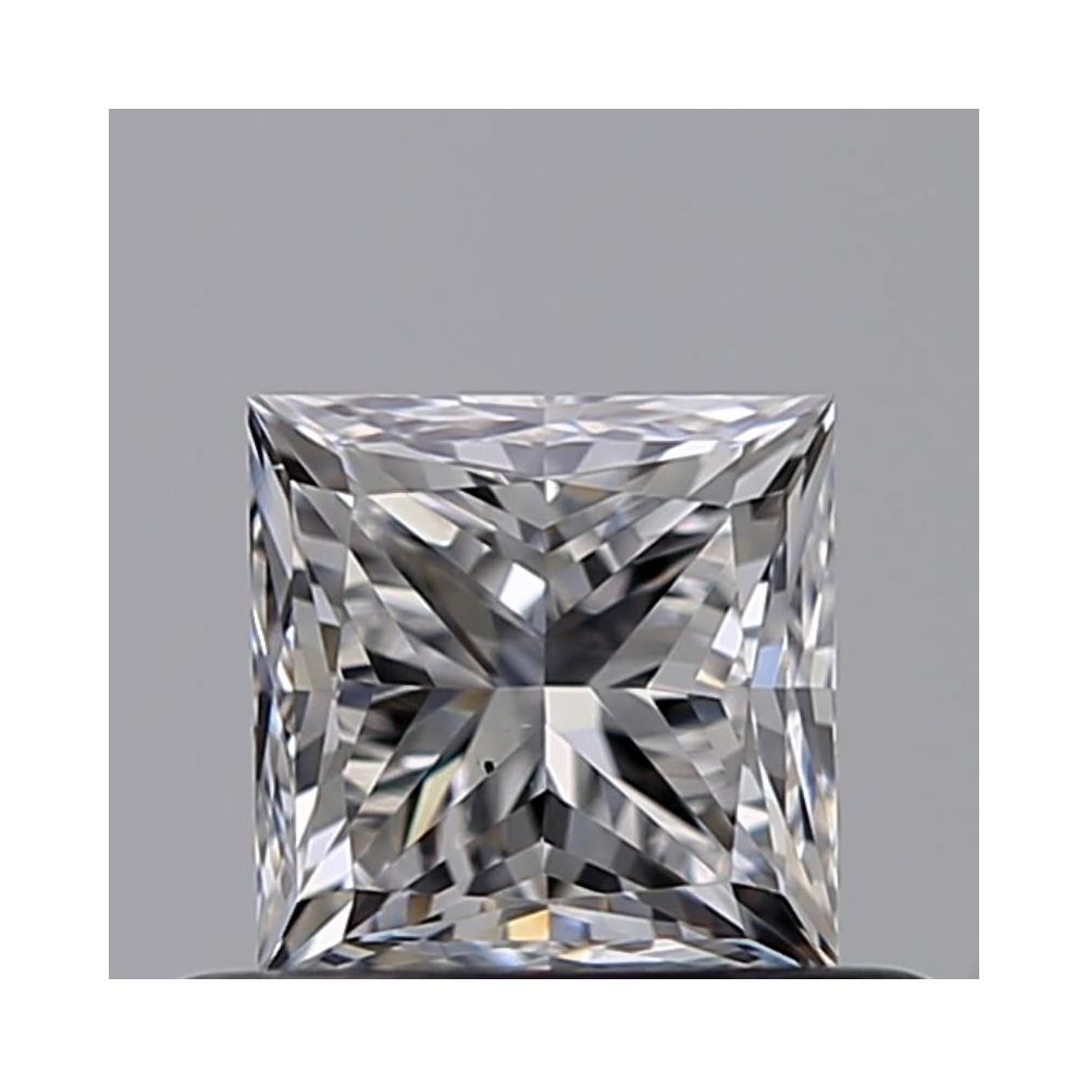 0.50 Carat Princess Loose Diamond, D, VS2, Very Good, GIA Certified | Thumbnail