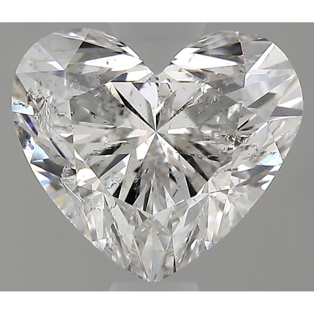 0.90 Carat Heart Loose Diamond, F, I1, Ideal, GIA Certified | Thumbnail