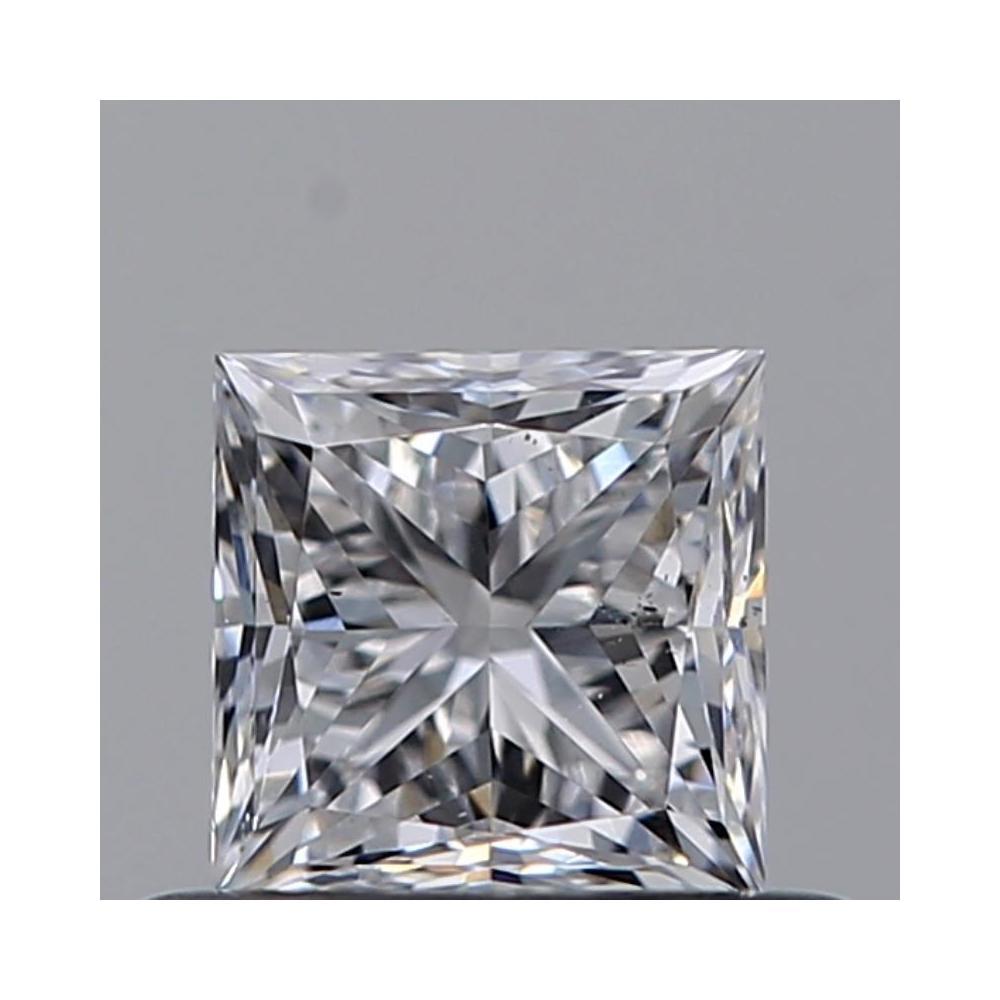 0.52 Carat Princess Loose Diamond, D, SI1, Ideal, GIA Certified