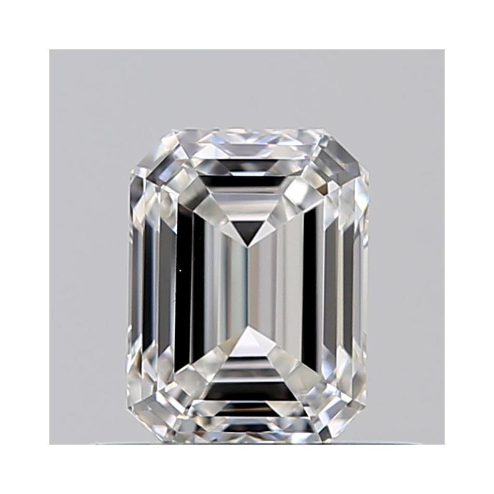 0.50 Carat Emerald Loose Diamond, F, VVS1, Ideal, GIA Certified | Thumbnail
