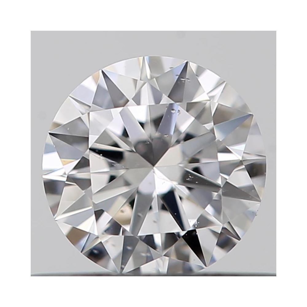 0.35 Carat Round Loose Diamond, D, SI2, Excellent, GIA Certified