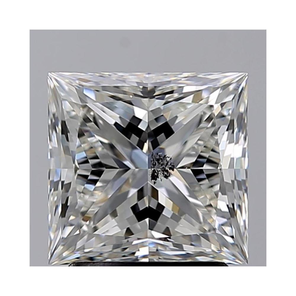 2.01 Carat Princess Loose Diamond, H, I1, Super Ideal, GIA Certified | Thumbnail