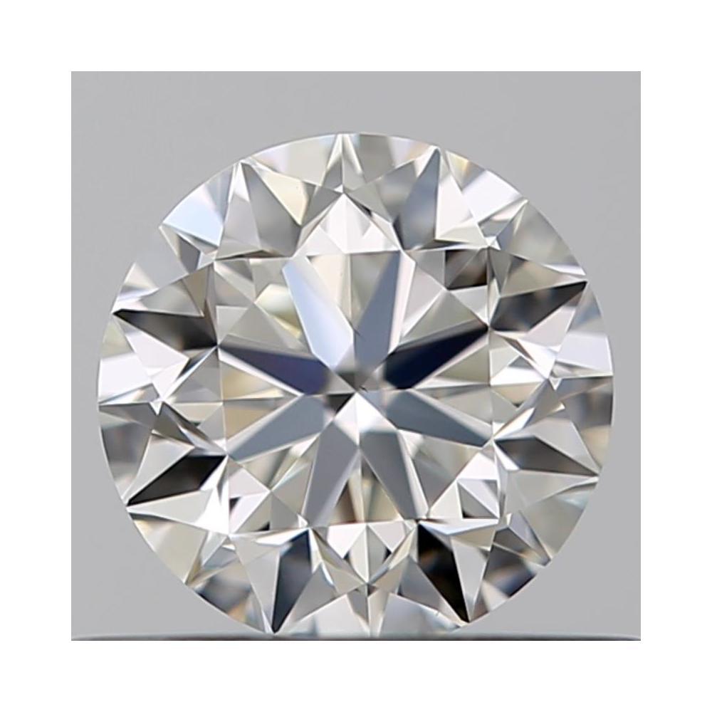 0.46 Carat Round Loose Diamond, H, VVS2, Excellent, GIA Certified | Thumbnail
