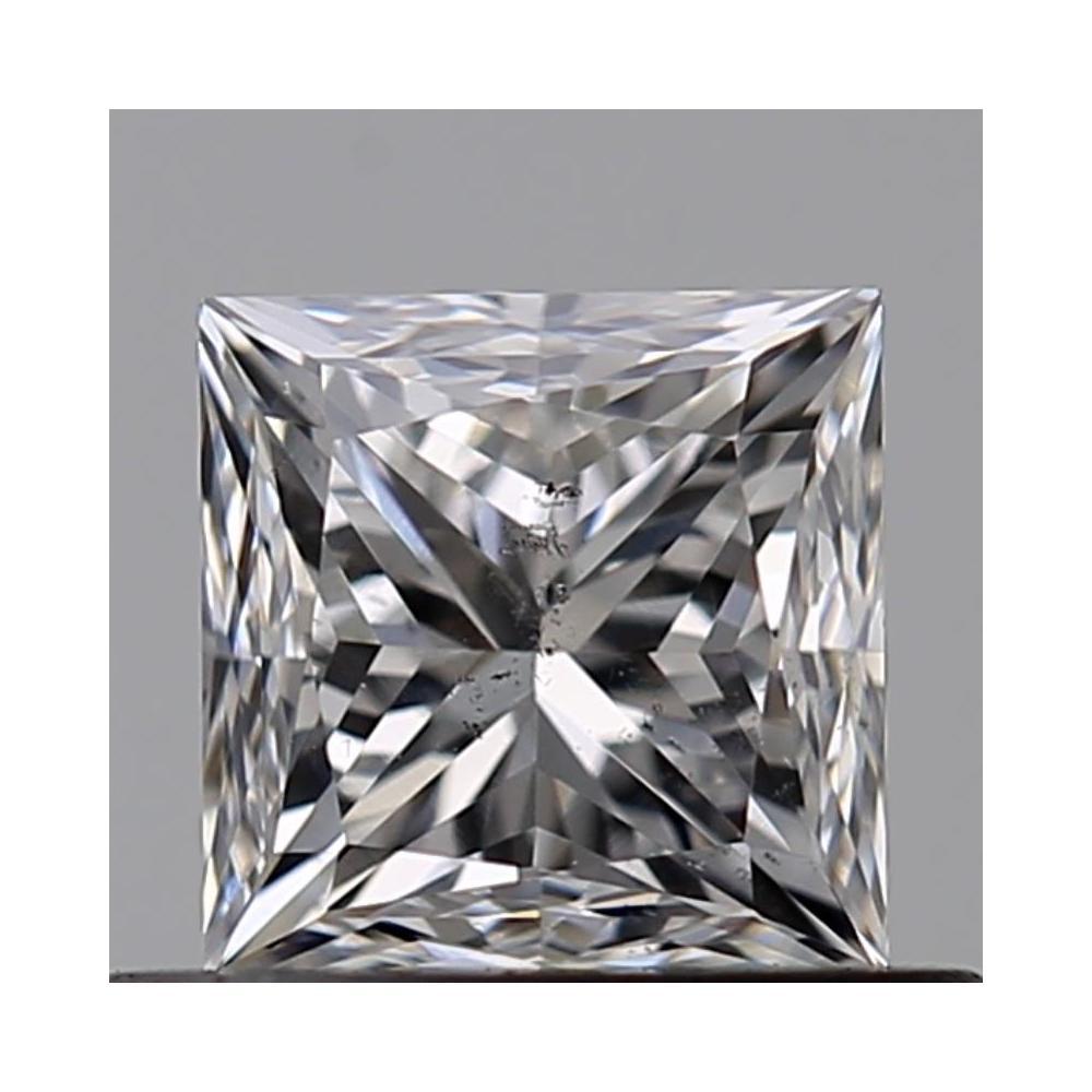 0.54 Carat Princess Loose Diamond, E, SI1, Good, GIA Certified | Thumbnail