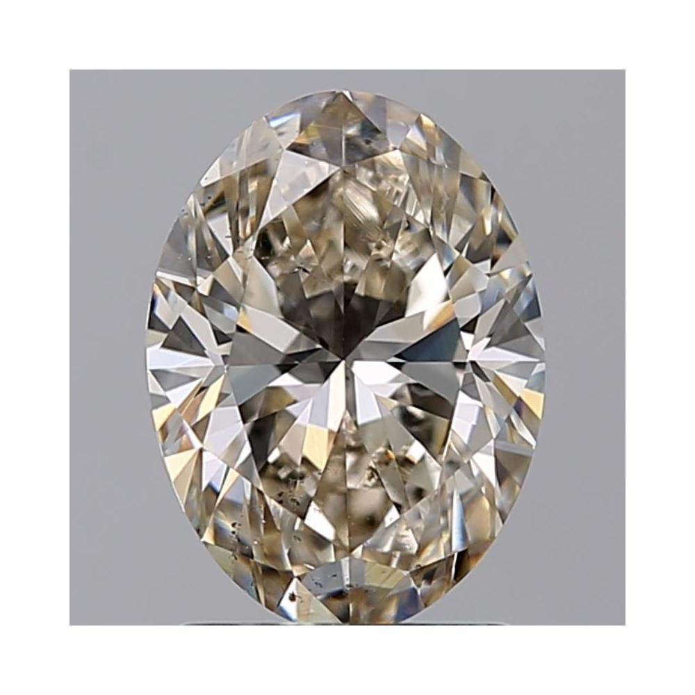 1.53 Carat Oval Loose Diamond, L, SI1, Ideal, GIA Certified | Thumbnail