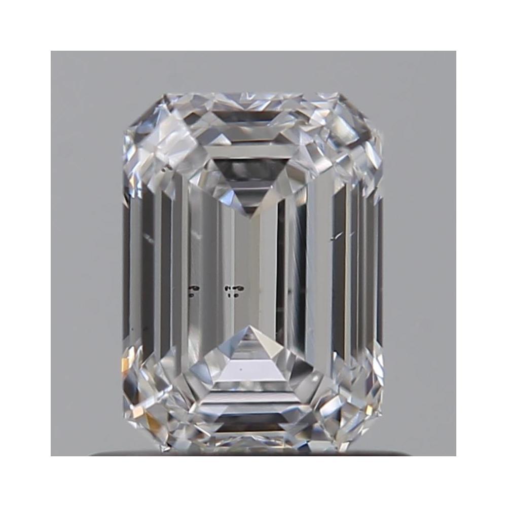 0.76 Carat Emerald Loose Diamond, D, VS2, Ideal, GIA Certified | Thumbnail