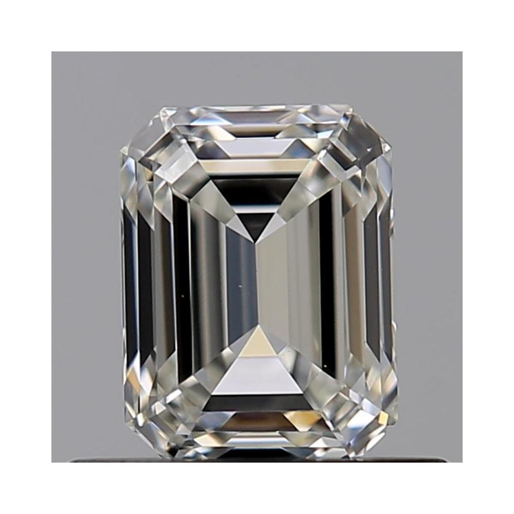 0.54 Carat Emerald Loose Diamond, I, IF, Ideal, GIA Certified