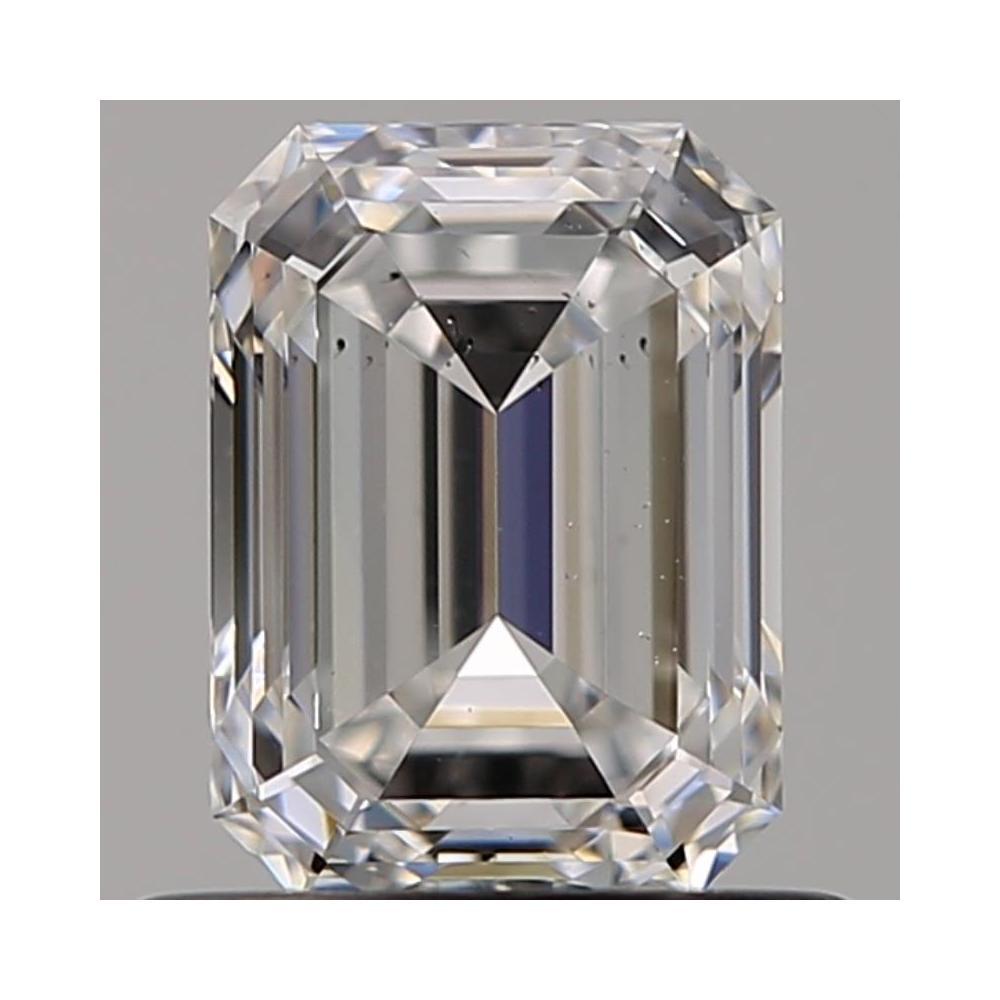 0.72 Carat Emerald Loose Diamond, E, SI1, Super Ideal, GIA Certified | Thumbnail