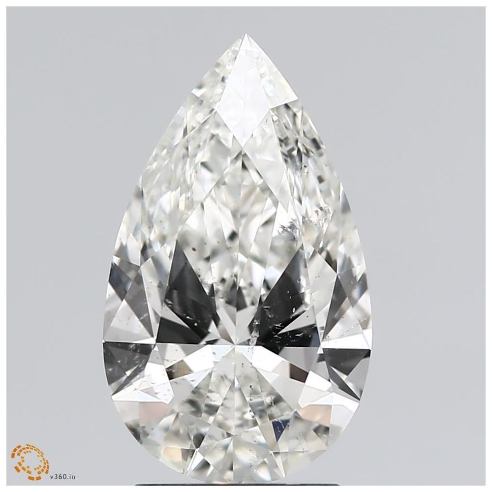 2.51 Carat Pear Loose Diamond, I, SI2, Super Ideal, GIA Certified | Thumbnail