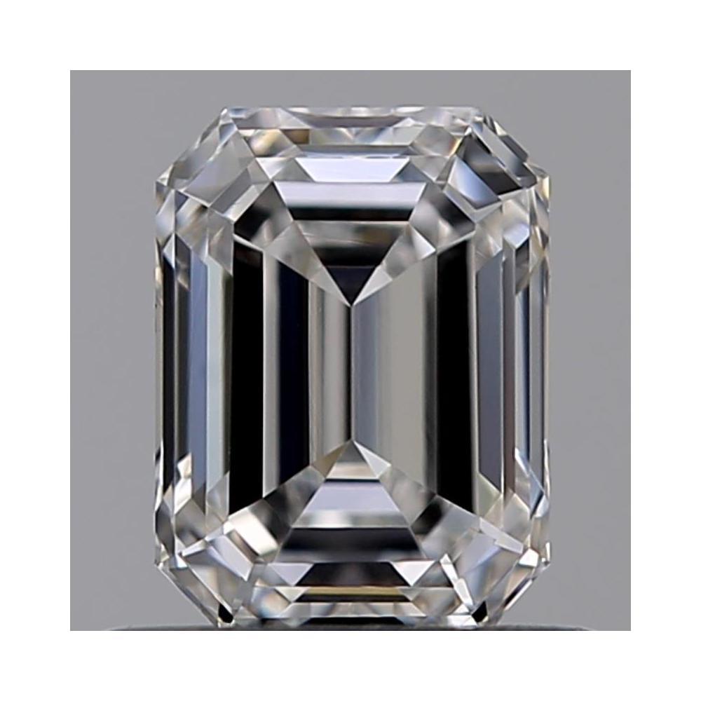 0.70 Carat Emerald Loose Diamond, D, VVS2, Ideal, GIA Certified | Thumbnail