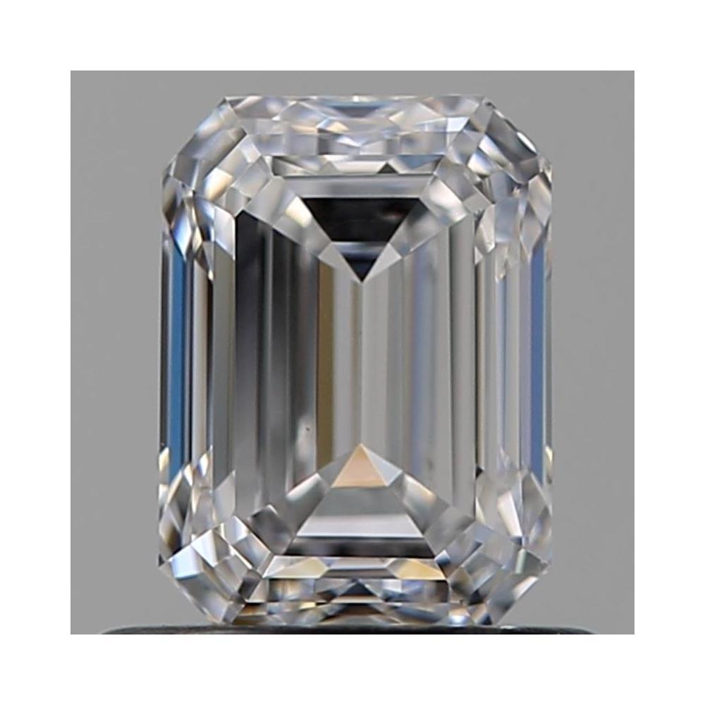 0.80 Carat Emerald Loose Diamond, D, VVS1, Ideal, GIA Certified | Thumbnail
