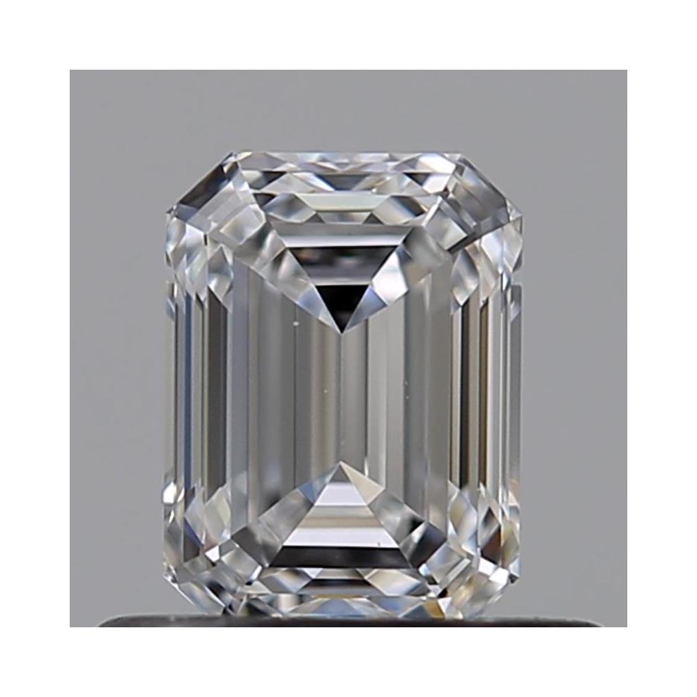 0.52 Carat Emerald Loose Diamond, D, VVS2, Super Ideal, GIA Certified