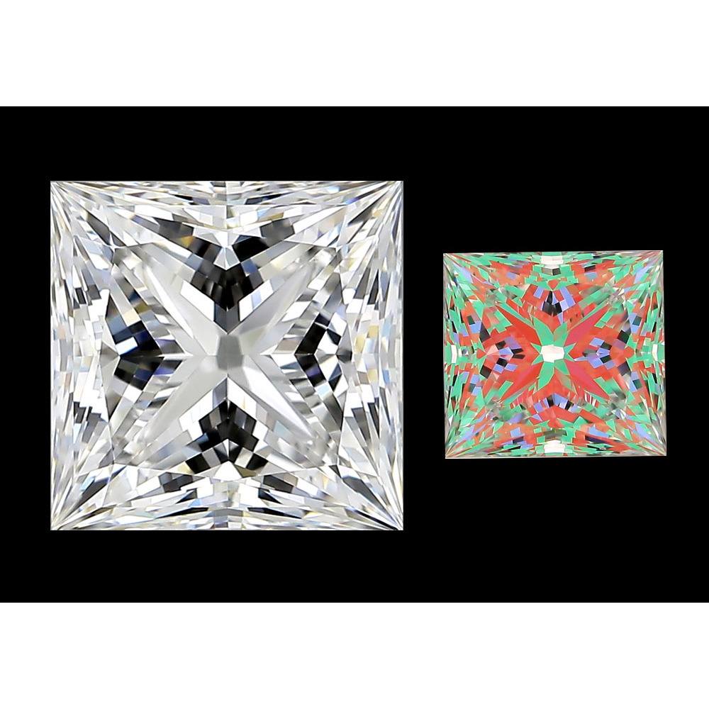 2.05 Carat Princess Loose Diamond, E, VS1, Super Ideal, GIA Certified