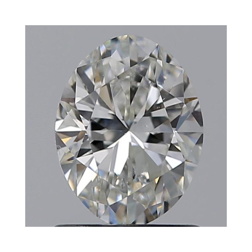 0.86 Carat Oval Loose Diamond, H, SI1, Super Ideal, GIA Certified | Thumbnail