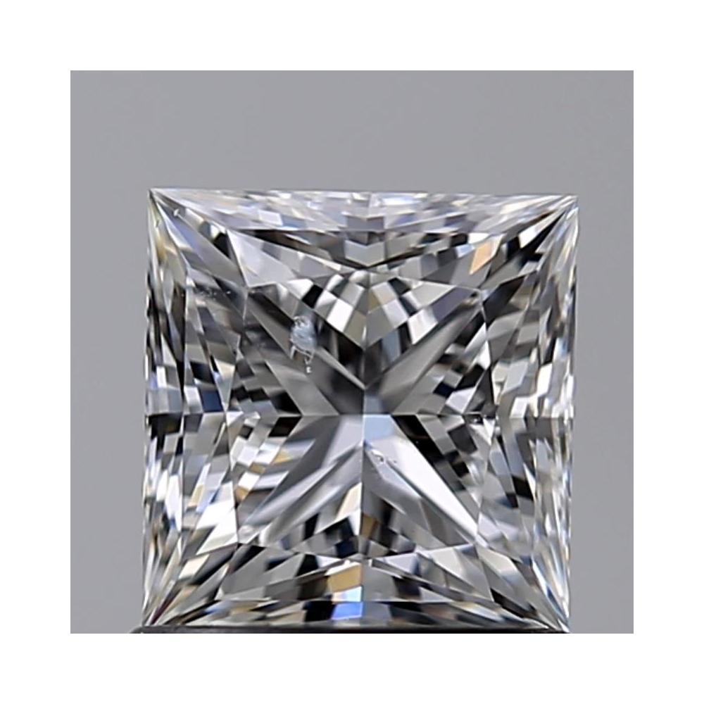 1.00 Carat Princess Loose Diamond, E, SI2, Very Good, GIA Certified