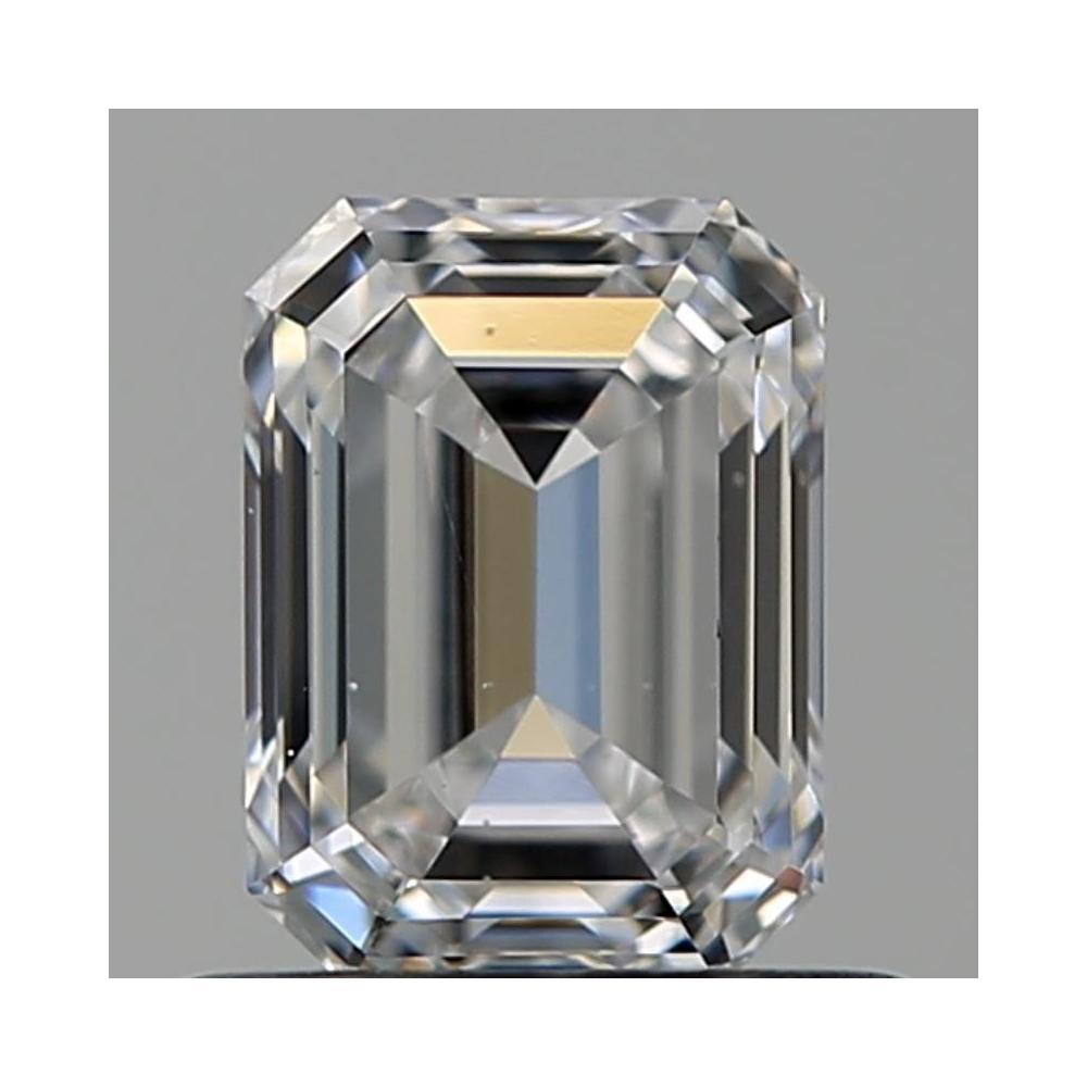 0.72 Carat Emerald Loose Diamond, D, VS2, Ideal, GIA Certified | Thumbnail
