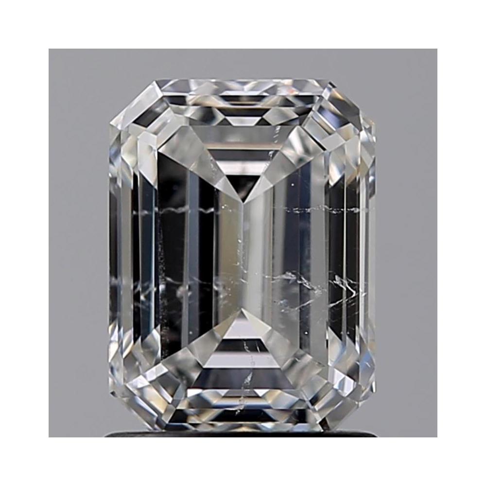 1.50 Carat Emerald Loose Diamond, F, I1, Ideal, GIA Certified