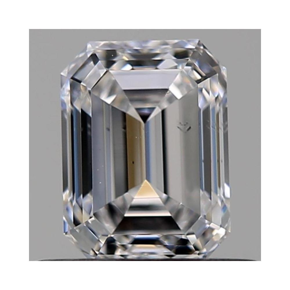 0.53 Carat Emerald Loose Diamond, D, SI1, Ideal, GIA Certified | Thumbnail