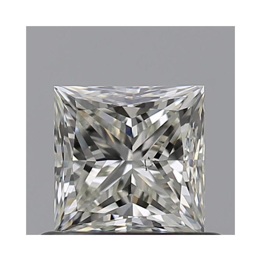 0.60 Carat Princess Loose Diamond, J, VS2, Ideal, GIA Certified | Thumbnail