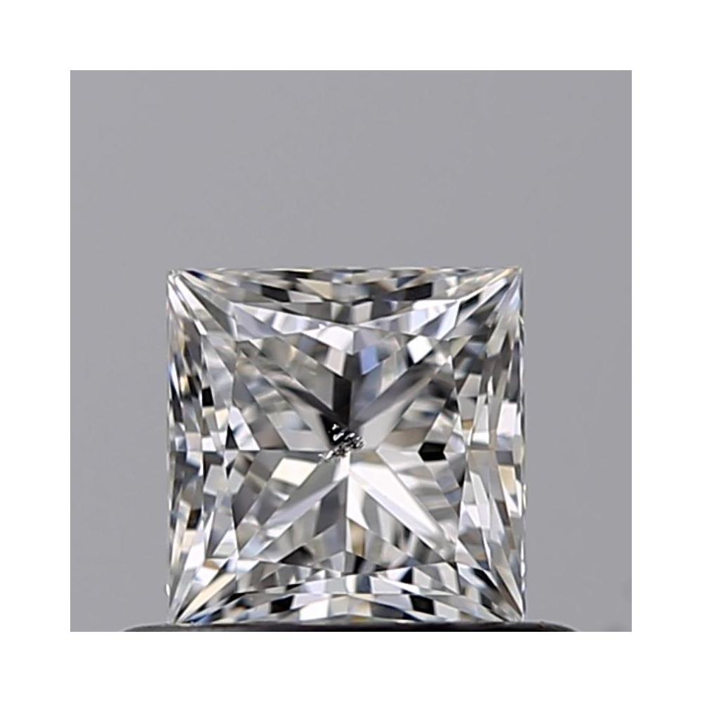 0.52 Carat Princess Loose Diamond, F, SI1, Ideal, GIA Certified | Thumbnail