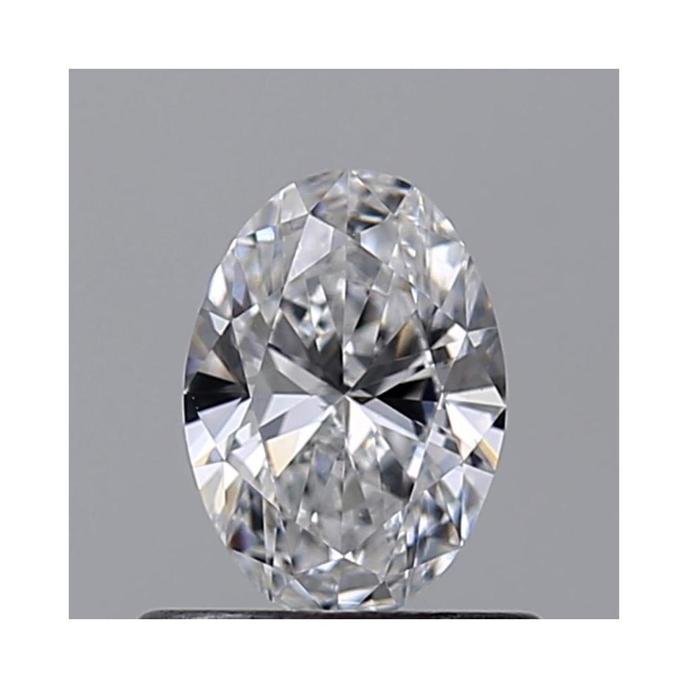 0.51 Carat Oval Loose Diamond, D, VVS2, Ideal, GIA Certified | Thumbnail