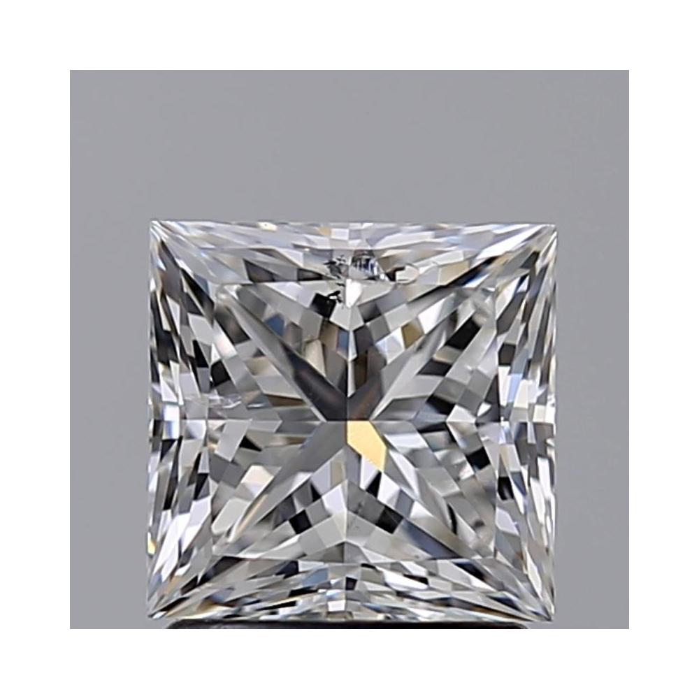 1.50 Carat Princess Loose Diamond, F, SI2, Ideal, GIA Certified | Thumbnail