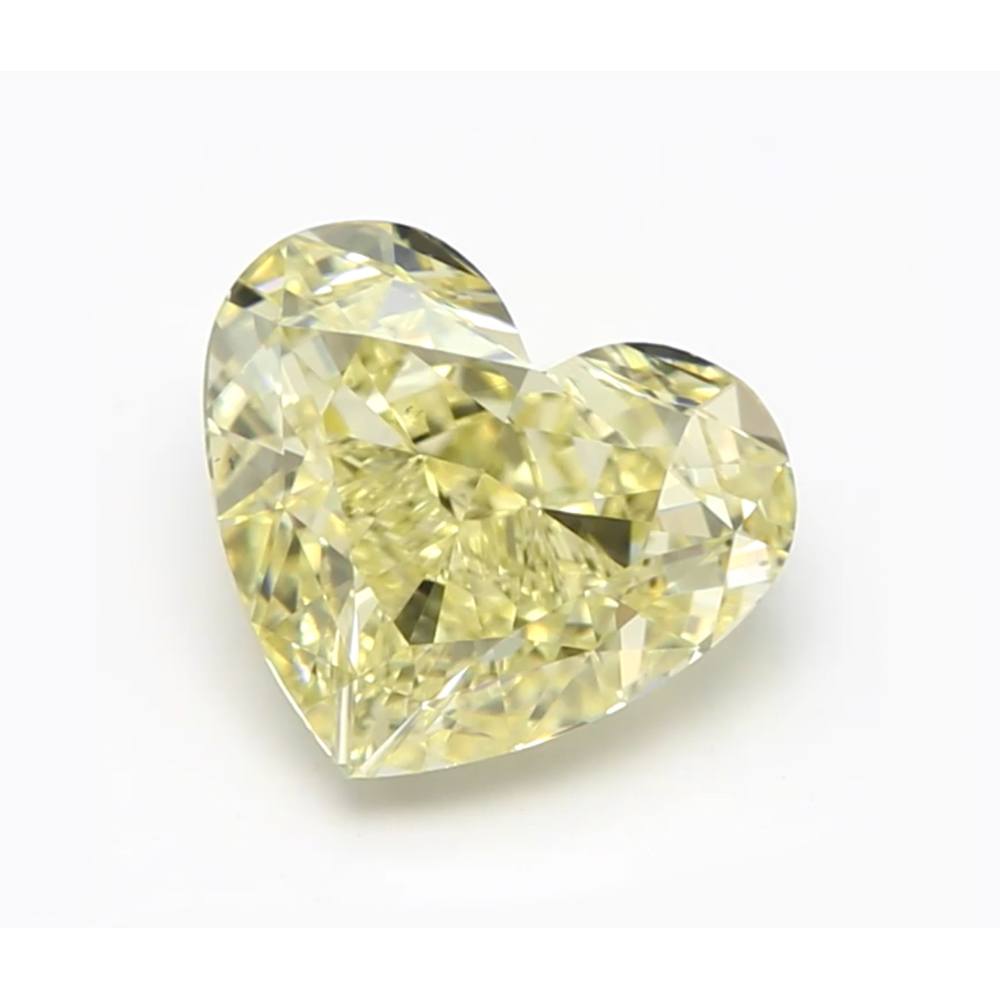 1.02 Carat Heart Loose Diamond, FCY, VS2, Super Ideal, GIA Certified