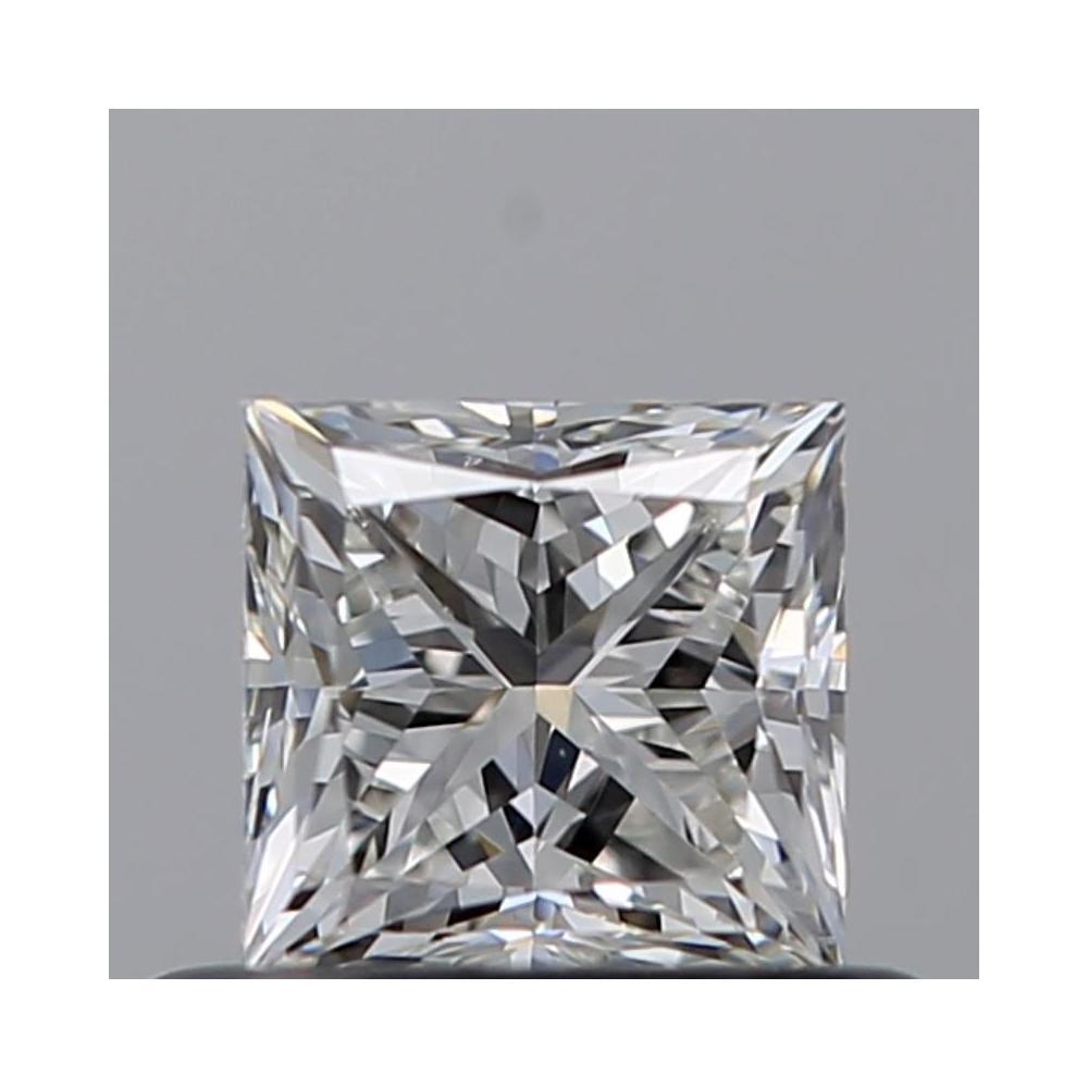 0.50 Carat Princess Loose Diamond, H, VS2, Very Good, GIA Certified | Thumbnail