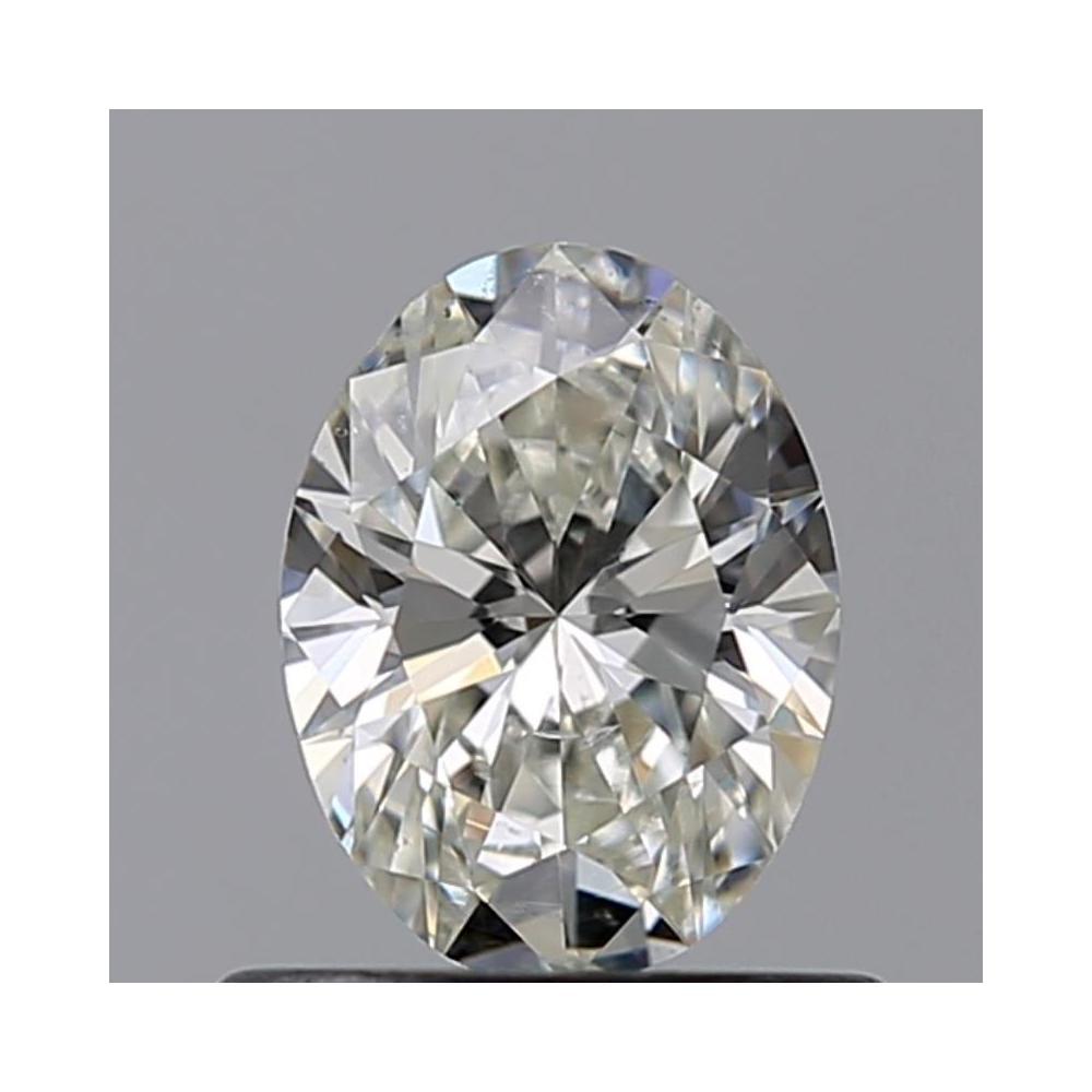 0.50 Carat Oval Loose Diamond, H, VS2, Ideal, GIA Certified