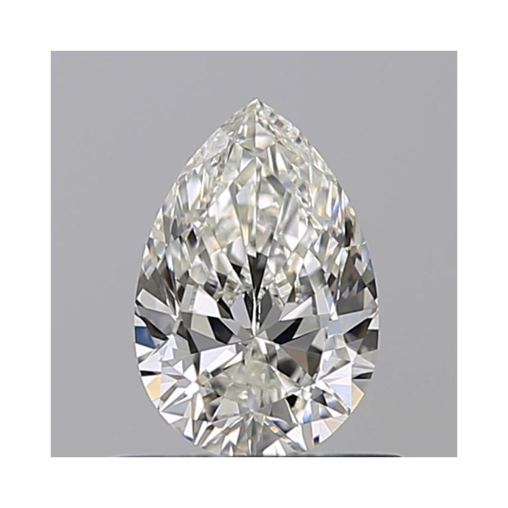 0.50 Carat Pear Loose Diamond, H, IF, Ideal, GIA Certified | Thumbnail