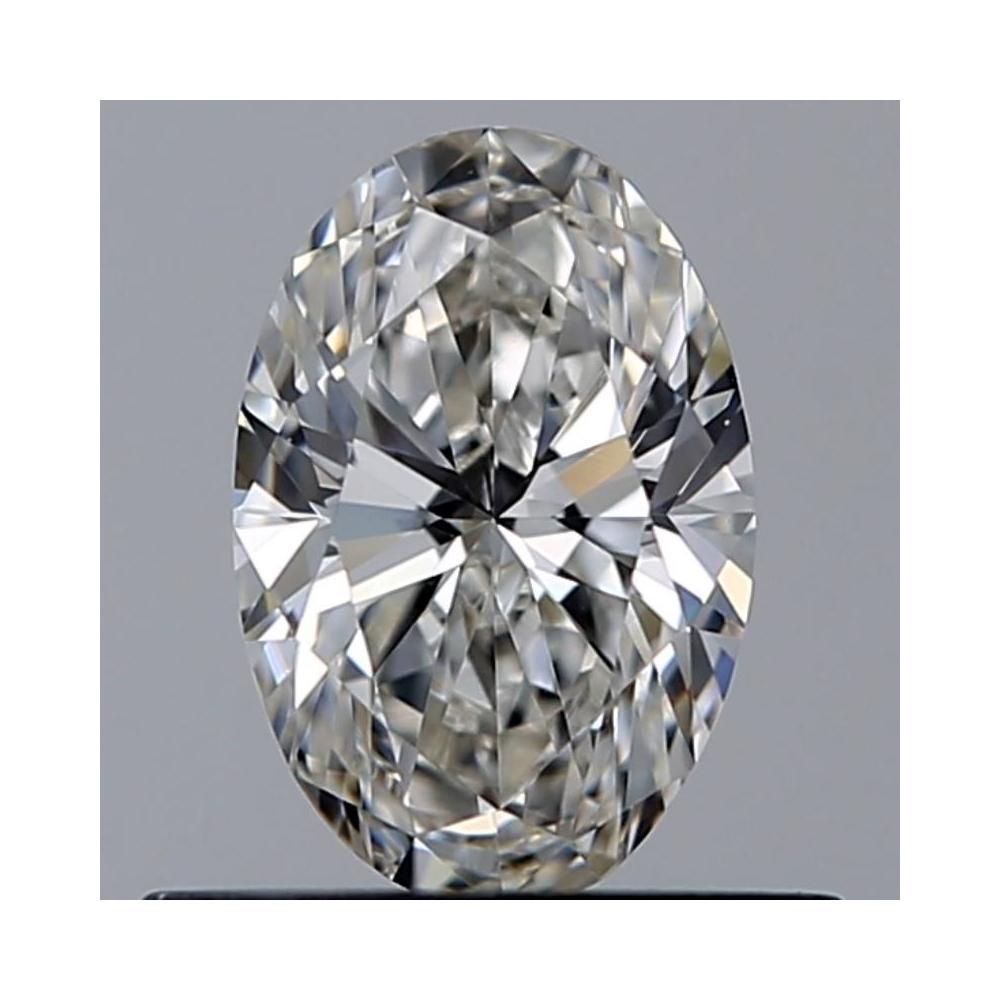 0.55 Carat Oval Loose Diamond, I, IF, Ideal, GIA Certified