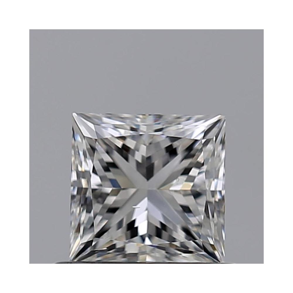 0.60 Carat Princess Loose Diamond, F, VS2, Very Good, GIA Certified