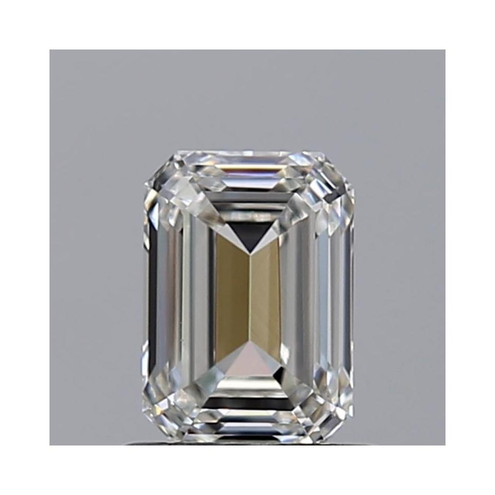 0.83 Carat Emerald Loose Diamond, H, VVS1, Super Ideal, GIA Certified