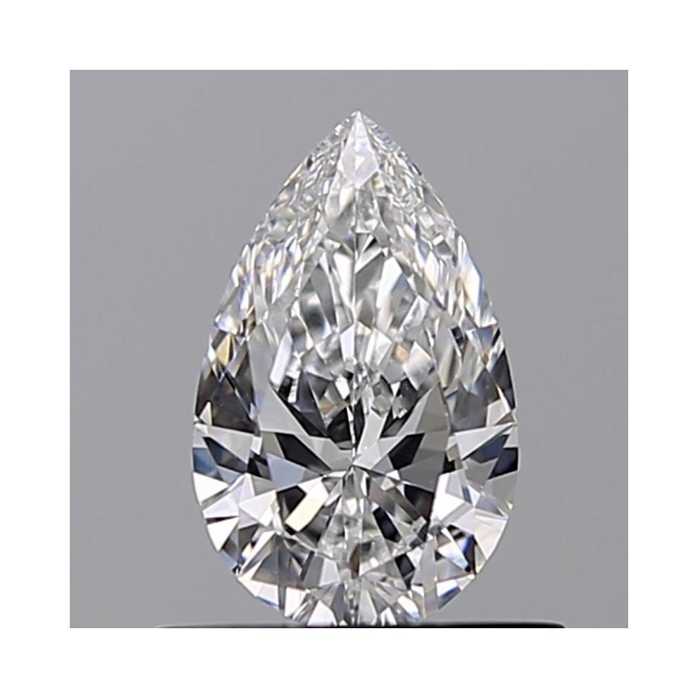 0.59 Carat Pear Loose Diamond, D, VVS2, Ideal, GIA Certified