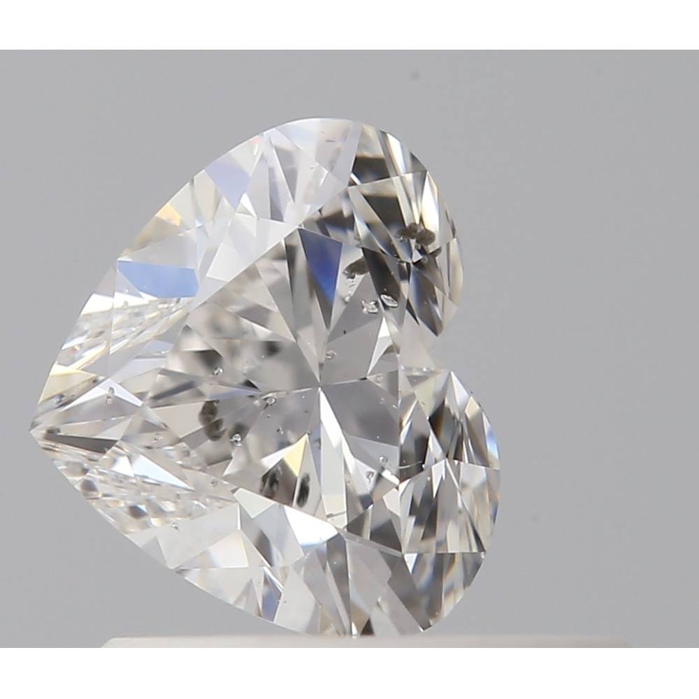 0.50 Carat Heart Loose Diamond, H, SI2, Super Ideal, GIA Certified