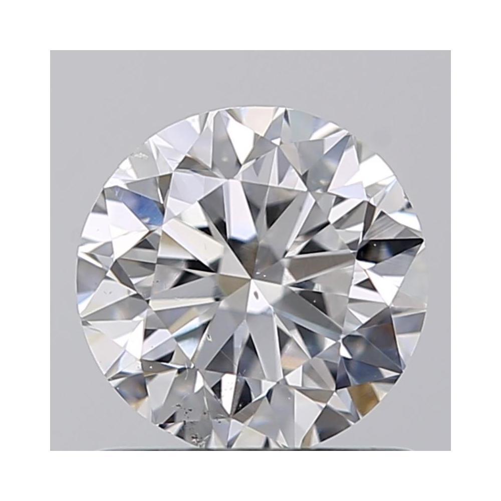 0.90 Carat Round Loose Diamond, D, SI1, Good, GIA Certified | Thumbnail