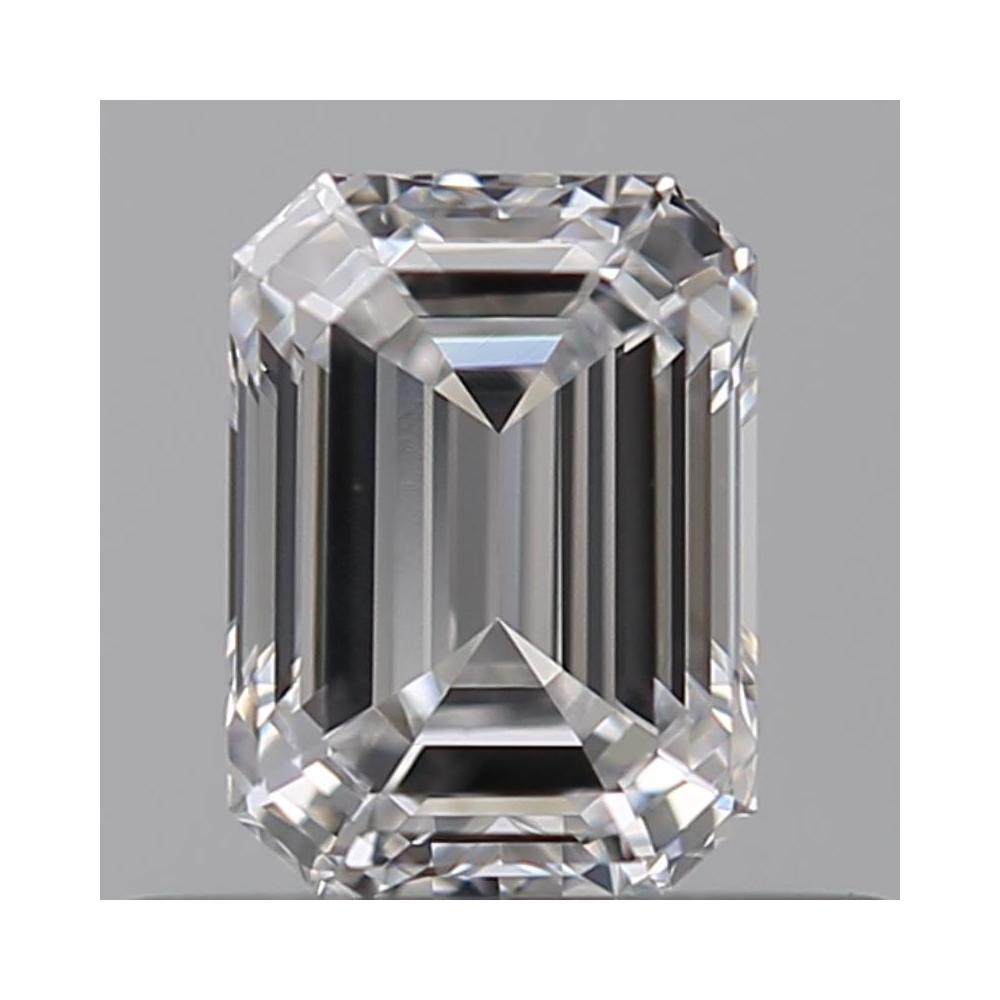 0.51 Carat Emerald Loose Diamond, D, VVS1, Ideal, GIA Certified | Thumbnail