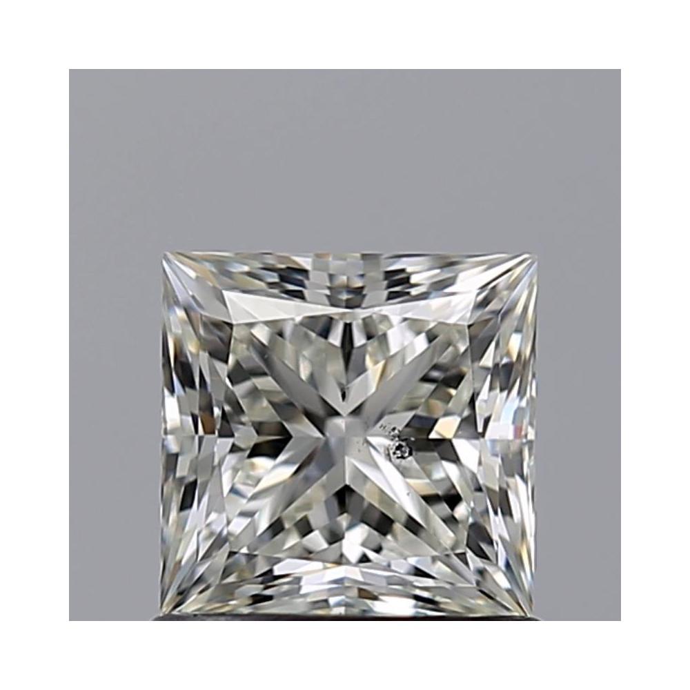 0.90 Carat Princess Loose Diamond, J, SI2, Super Ideal, GIA Certified