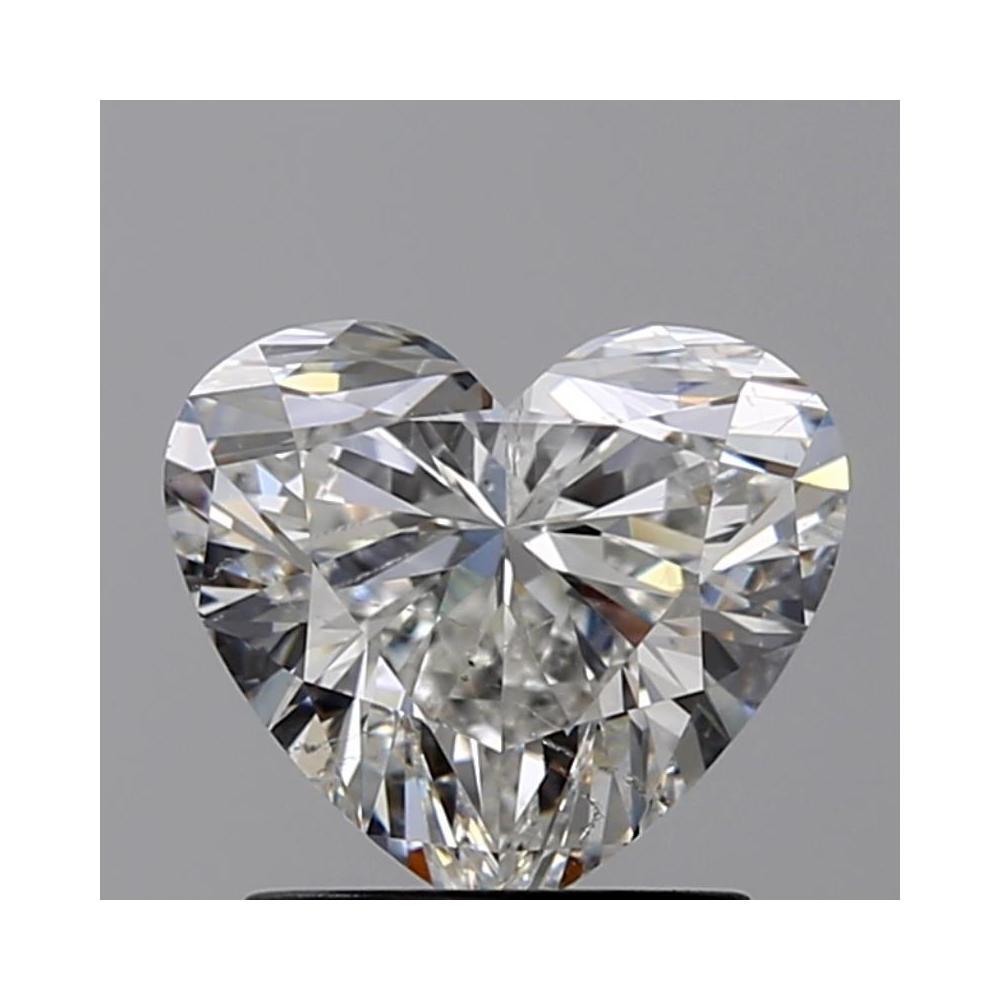 1.52 Carat Heart Loose Diamond, G, SI2, Super Ideal, GIA Certified | Thumbnail
