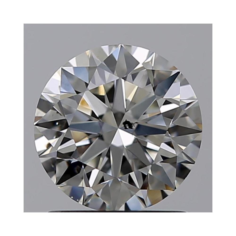1.06 Carat Round Loose Diamond, H, SI2, Super Ideal, GIA Certified | Thumbnail