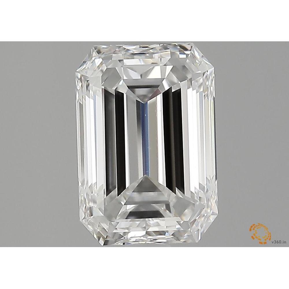 3.00 Carat Emerald Loose Diamond, E, VS1, Super Ideal, GIA Certified | Thumbnail